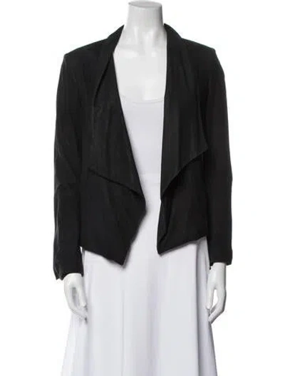 Pre-owned Alice And Olivia Leather Jacket In Black