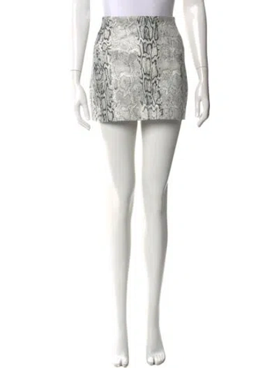 Pre-owned Alice And Olivia Leather Mini Skirt