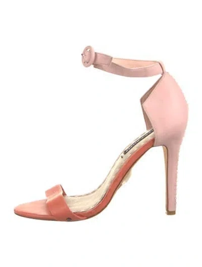 Pre-owned Alice And Olivia Leather Sandals In Pink