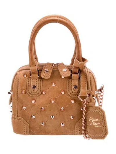 Pre-owned Alice And Olivia Leather Shoulder Bag In Brown