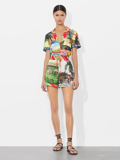 ALICE AND OLIVIA LEIGHTON PAJAMA ROMPER