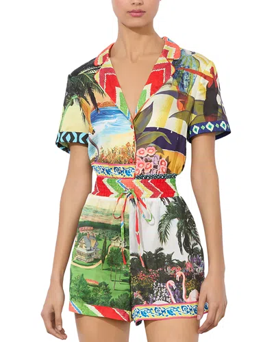 Alice And Olivia Leighton Pajama Romper