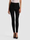 Alice And Olivia Lennox Suede Legging In Black