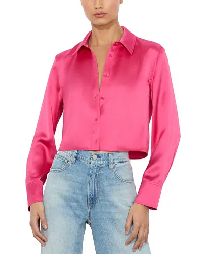 ALICE AND OLIVIA ALICE AND OLIVIA LEON CROPPED BLOUSE