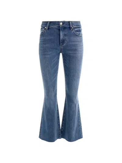 Alice And Olivia Leslie Jeans In Blue