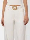Alice And Olivia Letty Buckle Belt In White