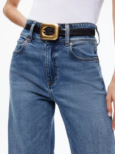 Alice And Olivia Letty Buckle Belt In Multi