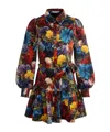 Alice And Olivia Lily Mini Shirt Dress In Flourish Sm In Multi