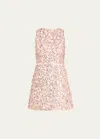 ALICE AND OLIVIA LINDSEY SEQUINED MINI GOWN