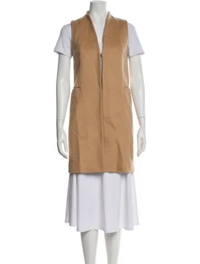 Pre-owned Alice And Olivia Linen Coat In Neutral