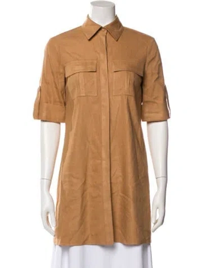 Pre-owned Alice And Olivia Linen Jacket In Neutral