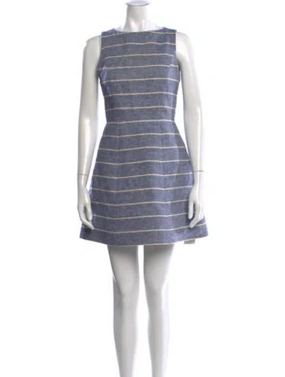 Pre-owned Alice And Olivia Linen Mini Dress