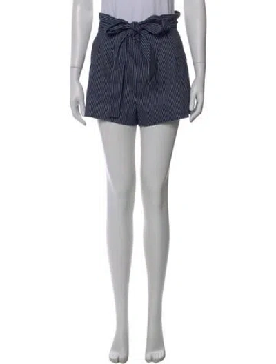 Pre-owned Alice And Olivia Linen Mini Shorts In Blue
