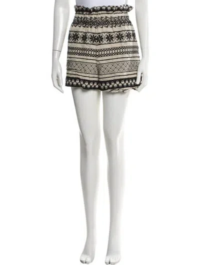 Pre-owned Alice And Olivia Linen Mini Shorts In Multi