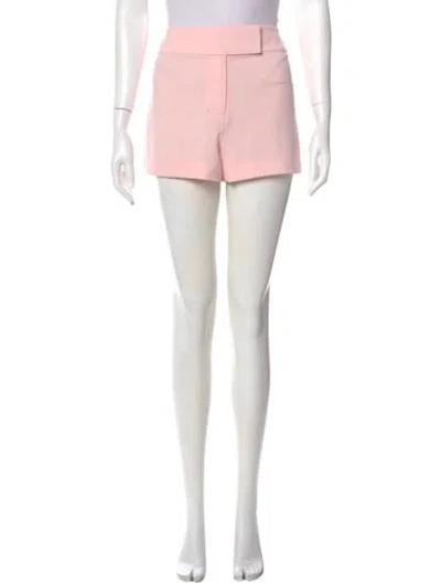 Pre-owned Alice And Olivia Linen Mini Shorts In Pink