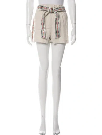 Pre-owned Alice And Olivia Linen Mini Shorts W/ Tags In Purple