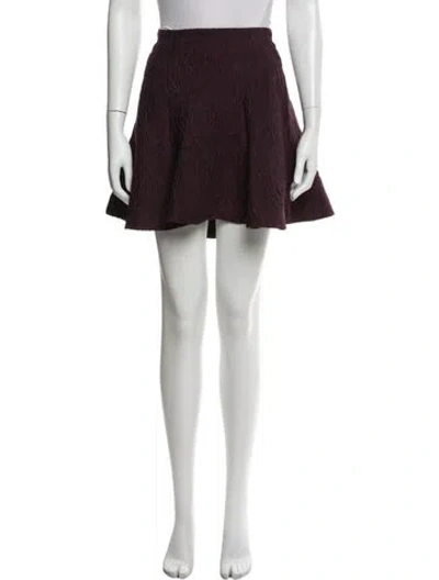 Pre-owned Alice And Olivia Linen Mini Skirt In Multi