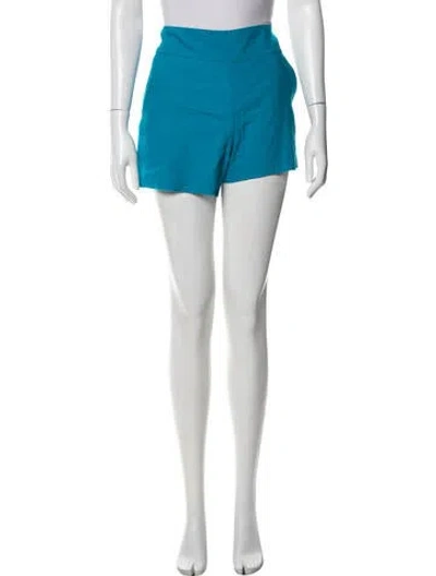 Pre-owned Alice And Olivia Linen Shorts In Blue