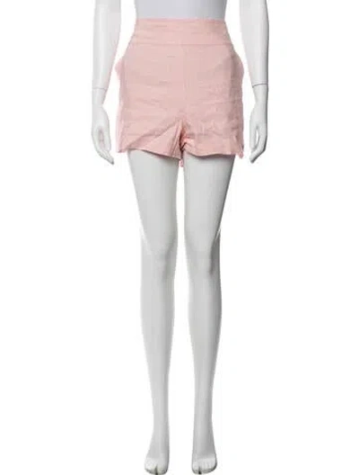 Pre-owned Alice And Olivia Linen Shorts In Pink