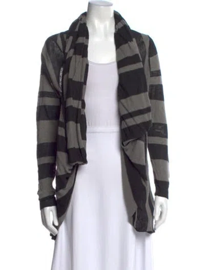 Pre-owned Alice And Olivia Linen Striped Sweater In Multi