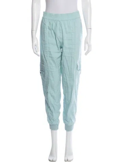 Pre-owned Alice And Olivia Linen Sweatpants In Blue