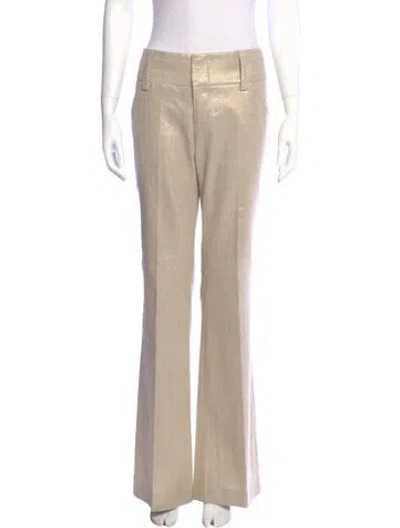 Pre-owned Alice And Olivia Linen Wide Leg Pants