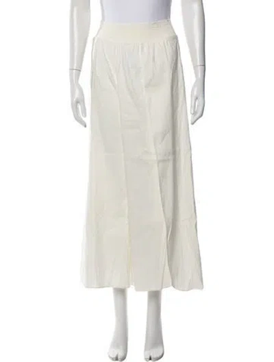 Pre-owned Alice And Olivia Linen Wide Leg Pants In White