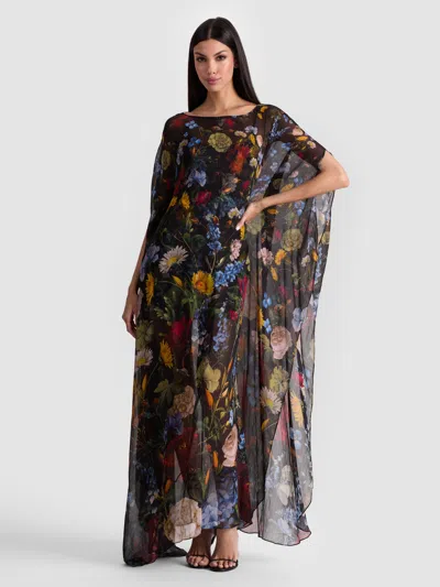 Alice And Olivia Linn Cape Maxi Dress