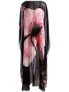 Alice And Olivia Linn Maxi Dress In Black