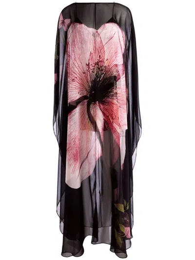 Alice And Olivia Linn Maxi Dress In Luna Floral