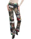 Alice And Olivia Livi Low Rise Trouser In Multi
