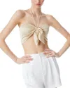 Alice And Olivia Livia Halter Top In Brown