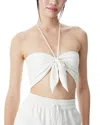 Alice And Olivia Livia Halter Top In White