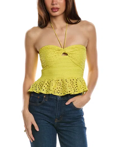 Alice And Olivia Livia Top In Happy Yellow