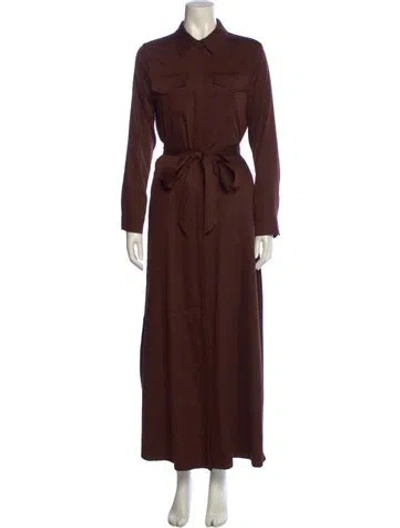 Pre-owned Alice And Olivia Long Dress In Brown