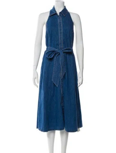 Pre-owned Alice And Olivia Long Dress W/ Tags In Blue