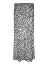 ALICE AND OLIVIA LONG SKIRT FULLY EMBELLISHED WITH SILVER SEQUINS