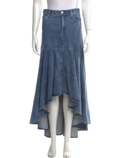 Pre-owned Alice And Olivia Long Skirt W/ Tags In Blue