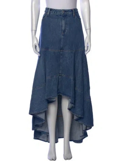 Pre-owned Alice And Olivia Long Skirt W/ Tags In Blue