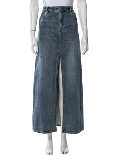 Pre-owned Alice And Olivia Long Skirt W/ Tags In Blue