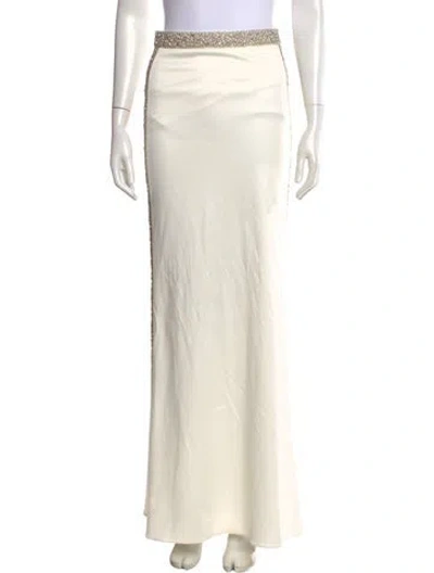 Pre-owned Alice And Olivia Long Skirt W/ Tags In White