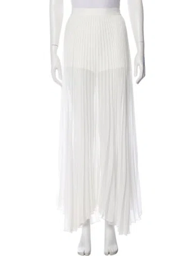 Pre-owned Alice And Olivia Long Skirt In White