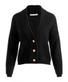 Alice And Olivia Long Sleeve Cardigan In Black
