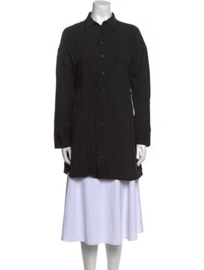 Pre-owned Alice And Olivia Long Sleeve Tunic In Black