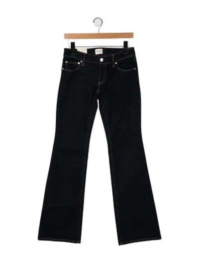 Pre-owned Alice And Olivia Low-rise Wide Leg Jeans W/ Tags In Black