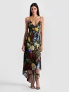 Alice And Olivia Luciana Slip Dress In Black