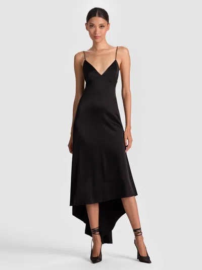 Alice And Olivia Luciana Slip Dress In Black