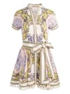 Alice And Olivia Lucy Mini Shirt Dress In White