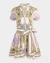 Alice And Olivia Lucy Mini Shirt Dress In Day Dreamer