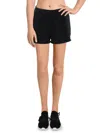 ALICE AND OLIVIA LUDLOW WOMENS COTTON SMOCKED CASUAL SHORTS